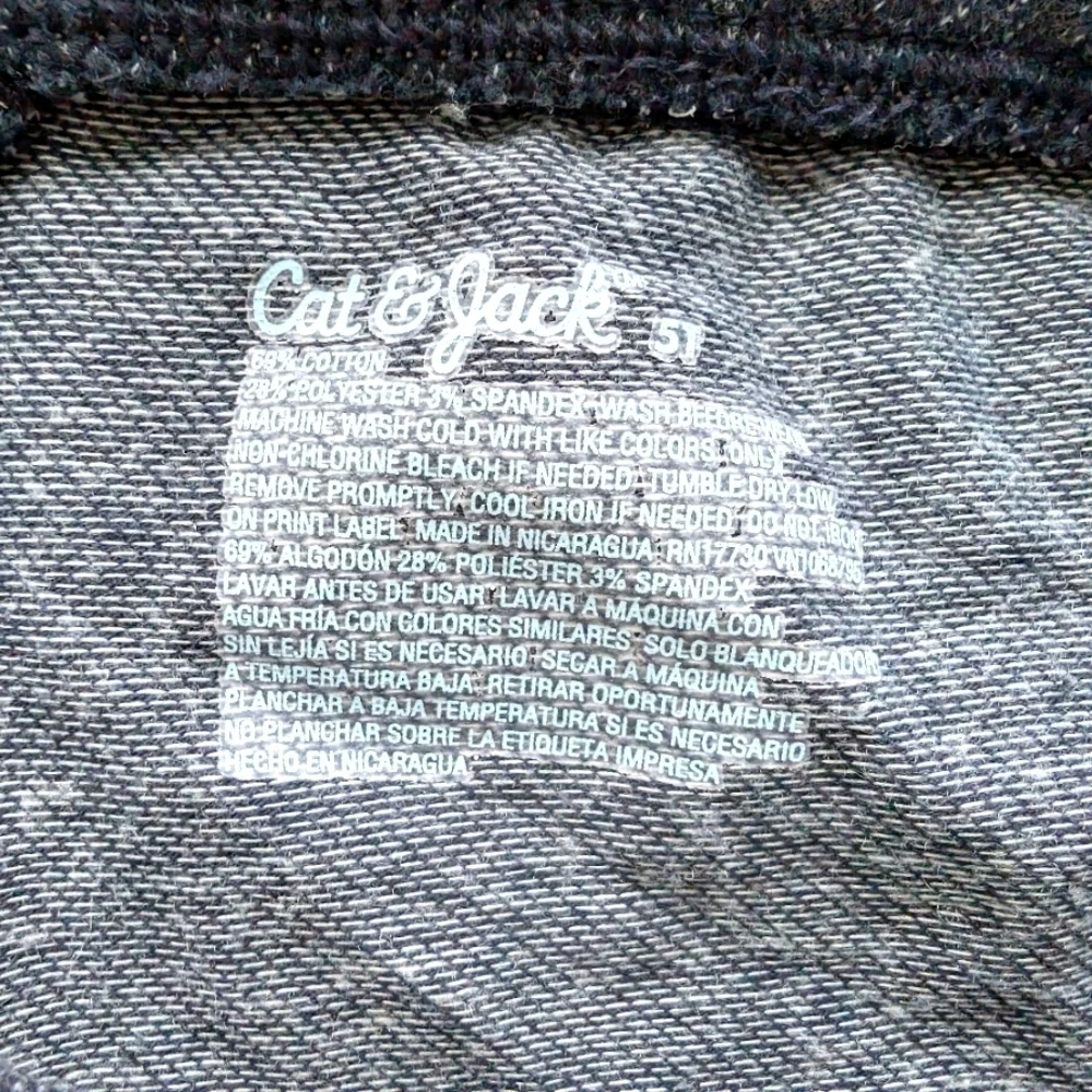 Cat & Jack Girls Cozy Indigo Cotton Leggings Size 5T